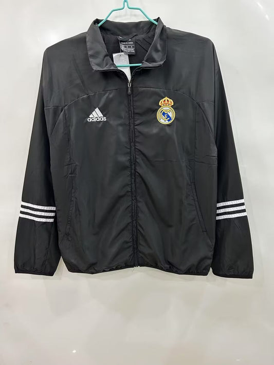 Real Madrid Black Windbreaker 2025/2026