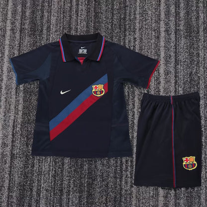 Retro Barcelona Away Kids Football Jersey 2002/2003