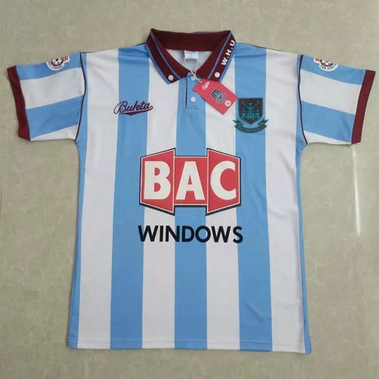 Retro West Ham Away Football Jersey 1991/1992
