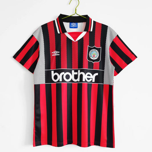 Retro Manchester City Away Football Jersey 1994/1996