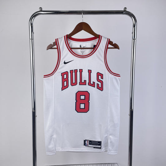 Chicago Bulls White #8 LAVINE NBA Season Jerseys 2023