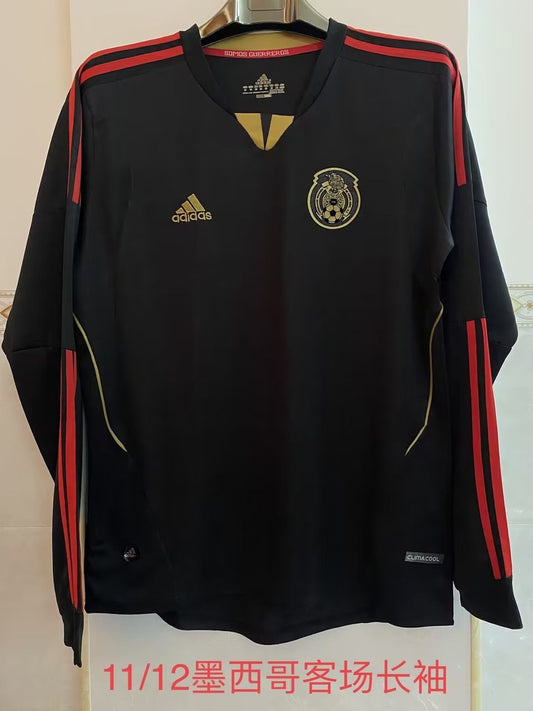 Retro Mexico Away Long Sleeve Football Jersey 2011/2012
