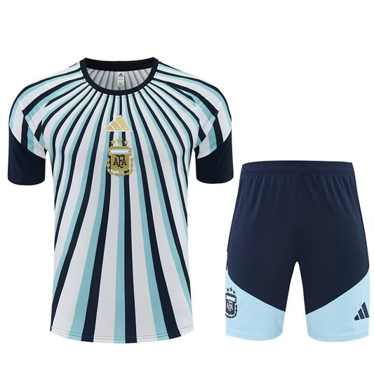 Argentina Training Fans Kits Blue White (Kids And Man 16-2XL) Football Jersey 2026/2027