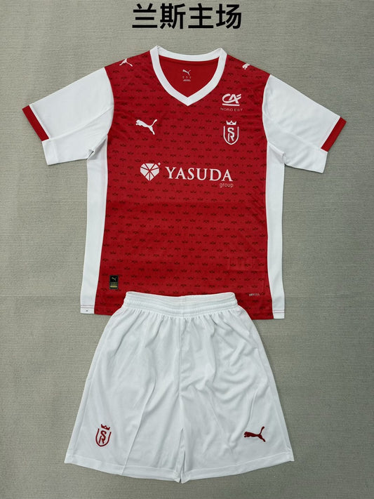 Stade De Reims Home Fans (Kids And Man ) Football Jersey 2025/2026