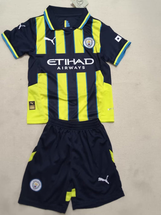 Manchester City Away Kids Football Jersey 2024/2025