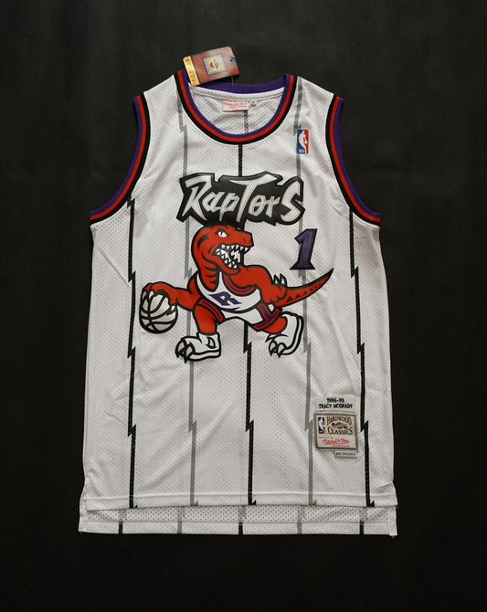 NBA Raptors (Mesh Print) 1 McGrady White Purple