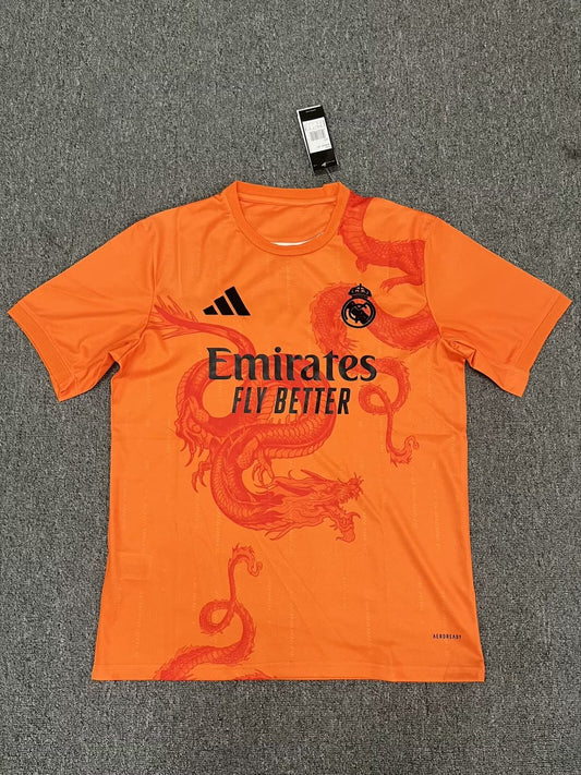 Real Madrid Special Edition Orange Fans Football Jersey 2024/2025