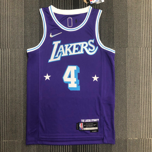 Los Angeles Lakers City Edition 75 Year Prople #4 RONDO NBA Season Jerseys 2022
