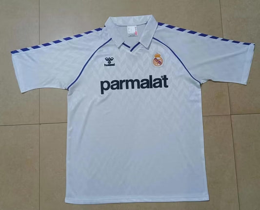 Retro Real Madrid Home Football Jersey 1988