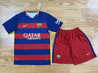 Retro Barcelona Home Kits Suit 2015/2016