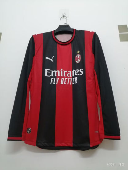 AC Milan Home Player Long Sleeve Football Jersey 2026/2027