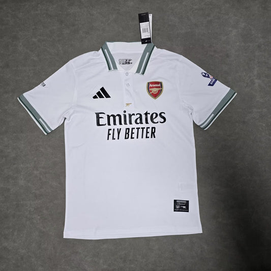 Arsenal Polo Fans White Football Jersey 2025/2026
