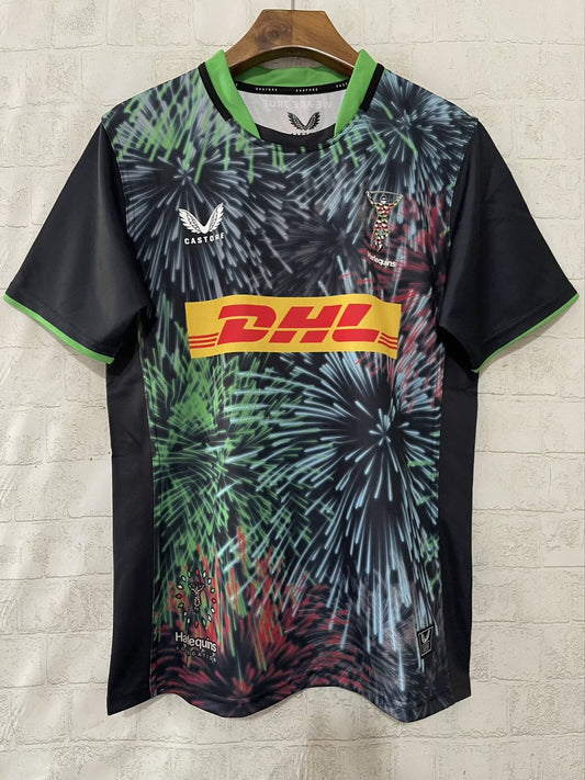 Harlequins Black Rugby Jerseys Fans 2025