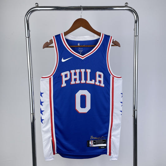 Philadelphia 76Ers Blue #0 MAXEY NBA Season Jerseys 2023