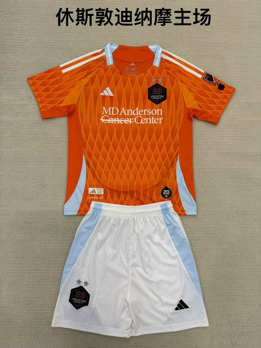 Houston Dynamo FC Home Fans Kits Football Jersey 2025/2026 (Kids And Man )