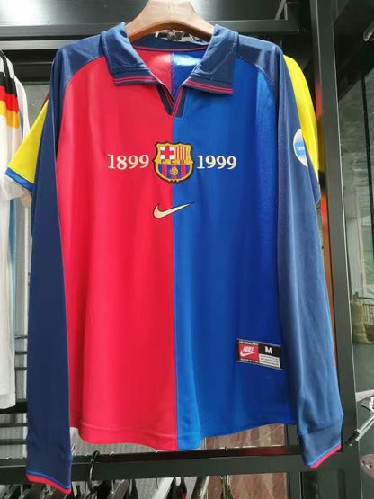 Retro Centennial Barcelona Edition Long Sleeve Football Jersey