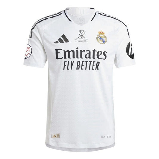 Real Madrid Home Copa Del Rey Champion Final Version Player Football Jersey 2024/2025
