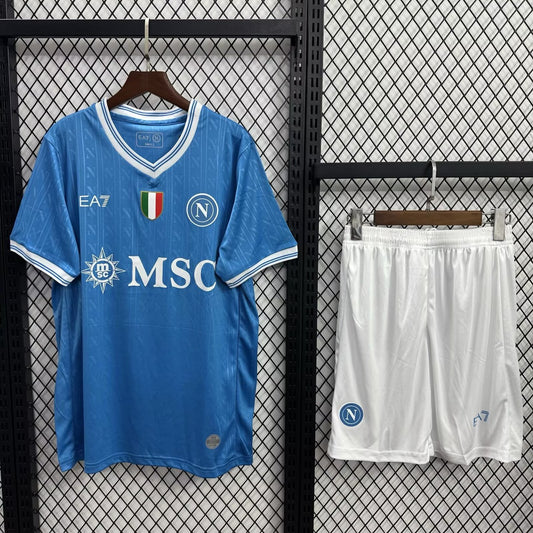 Napoli Home With Pants Sets Fans Football Jersey 2025/2026
