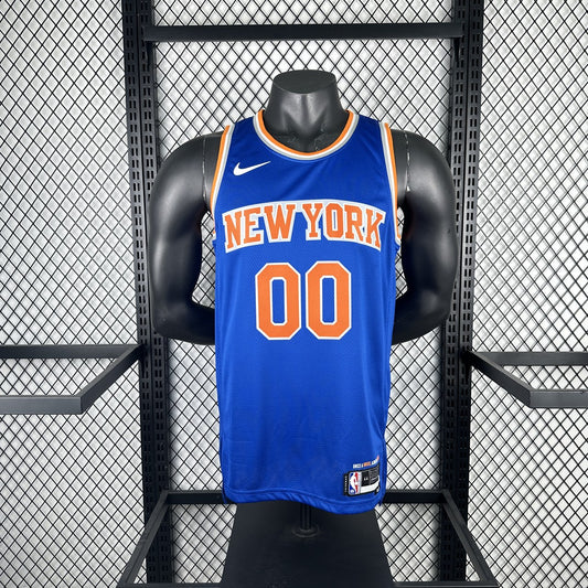 New York Knicks Blue #00 CLARKSON NBA Jerseys 2023
