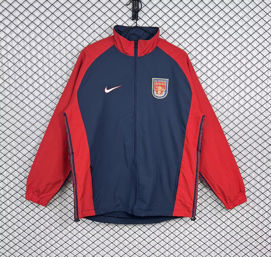 Retro Arsenal Windbreaker Blue Football Jersey 1998/1999