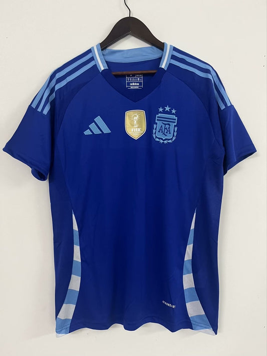 Argentina Away Fans Football Jersey 2024/2025（With Gold Patch）