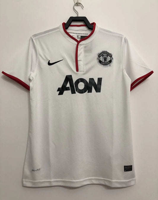 Retro Manchester United Away White Football Jersey 2012/2013