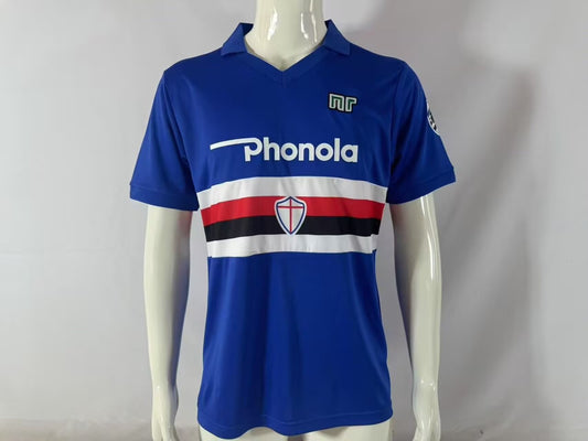Retro Sampdoria Fans Football Jersey 1984/1988