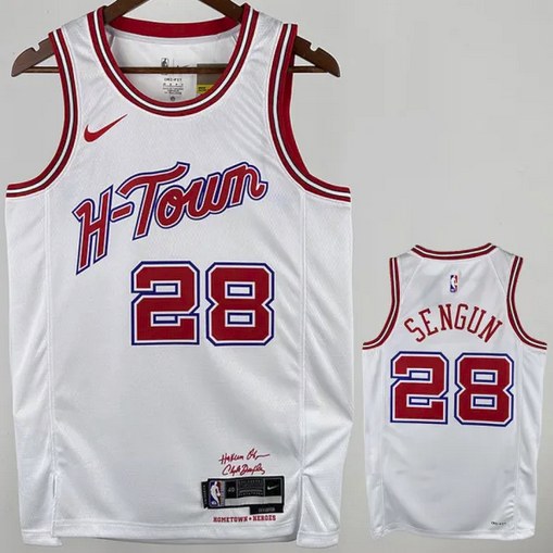 Rockets WAGNER #28 White NBA Jerseys Hot Pressed 2024/2025
