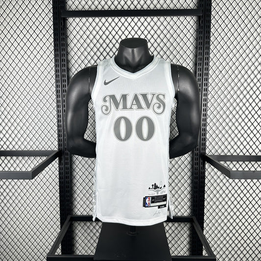 Mavericks City Edition #00 CHRISTE White NBA Jerseys 2025