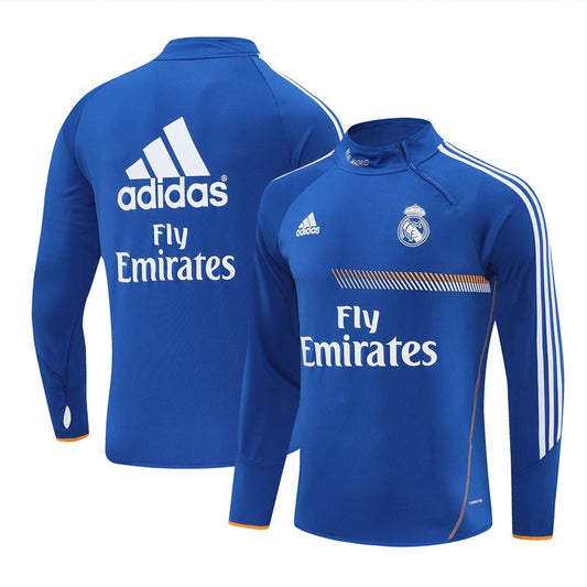 Retro Real Madrid Training Tracksuit Blue 2013/2014