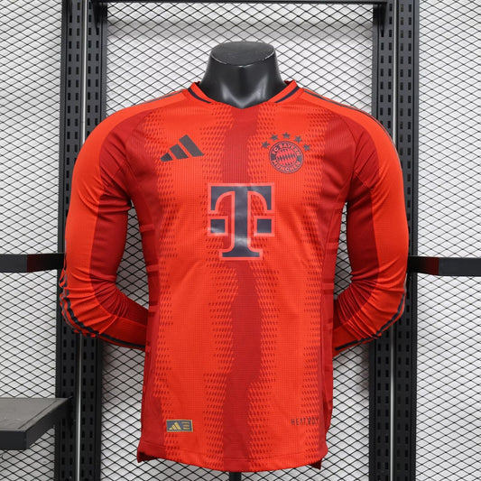 Bayern Munich Home Long Sleeves Player Football Jersey 2024/2025