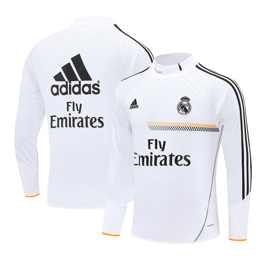 Retro Real Madrid Training Tracksuit White 2013/2014