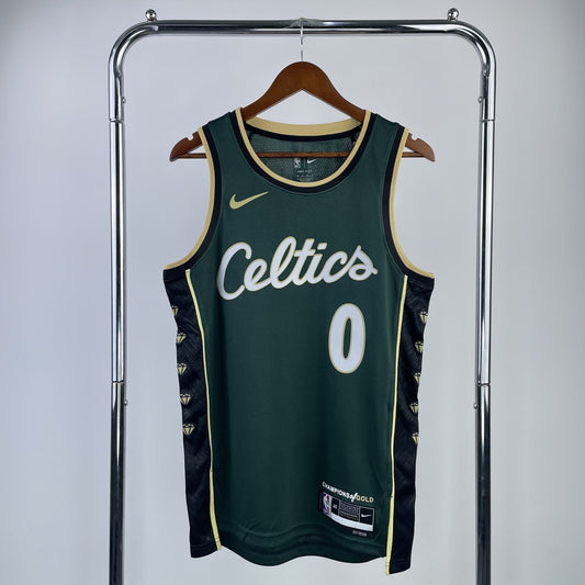 Boston Celtics City Edition Green #0 TATUM NBA Jerseys 2023