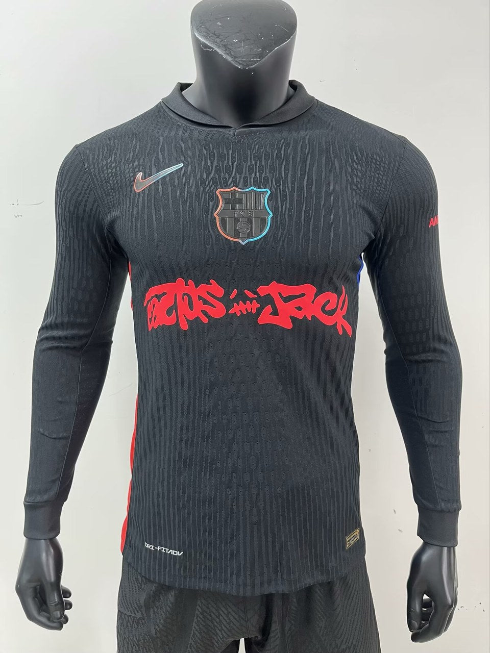 Barcelona Away Long Travis Scott Co Branded Version Special Edition Player Football Jersey 2025/2026