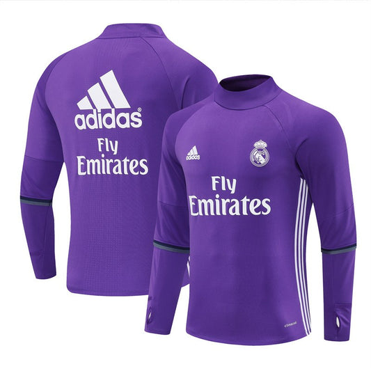 Retro Real Madrid Training Tracksuit Purple 2016/2017