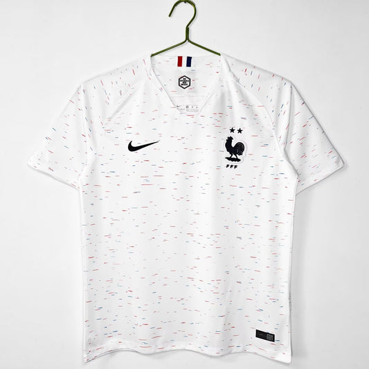 Retro France Away Fans Football Jersey 2018