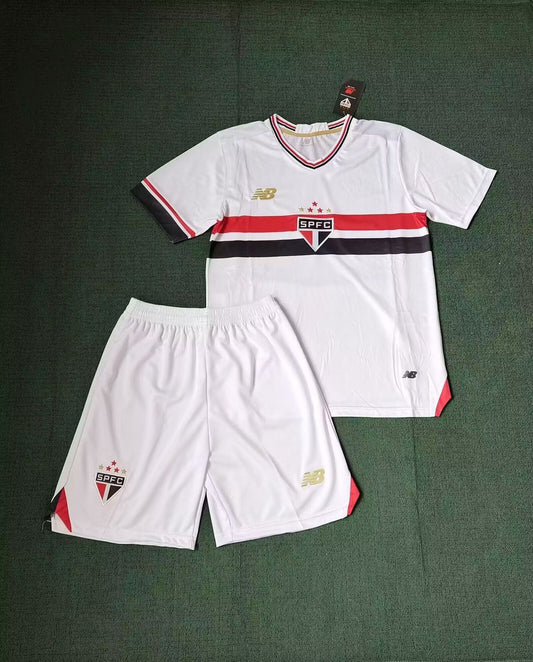 Sao Paulo Home Kids Football Jersey 2025/2026