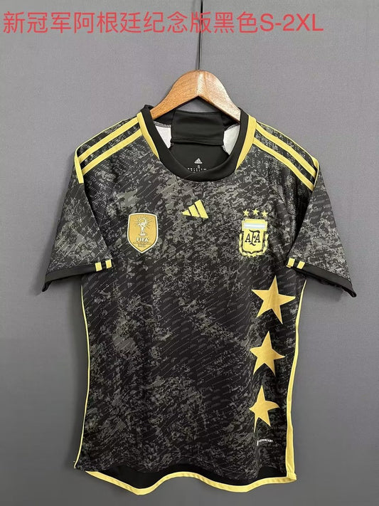 Argentina Commemorative Funds Fans 3 Stars Football Jersey 2023/2024