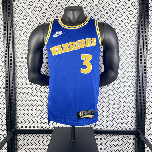 Golden State Warriors Blue Retro #3 PAUL NBA Season Jerseys 2024