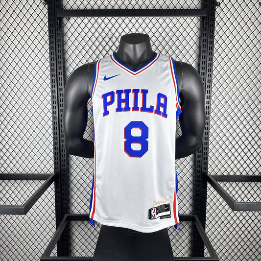 Philadelphia 76Ers White #8 GEORGE NBA Season Jerseys 2023