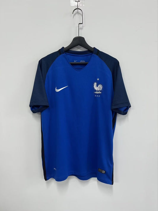 Retro France Home Football Jersey 2016