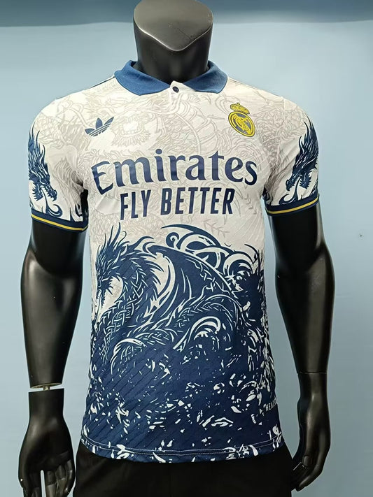 Real Madrid White Dragon Special Edition Player Football Jersey 2025/2026