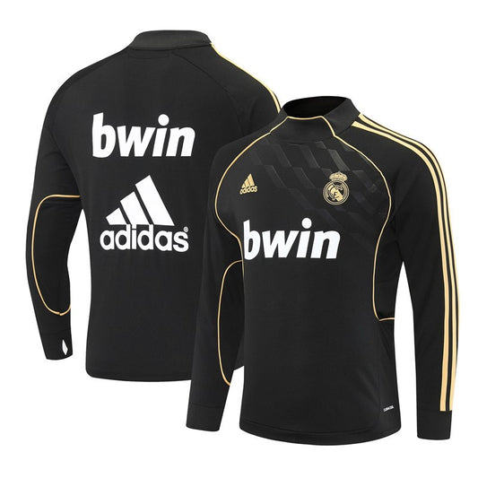 Retro Real Madrid Training Tracksuit Black 2011/2012