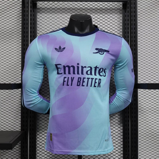 Arsenal Third Away Long Sleeve Player Football Jersey 2024/2025