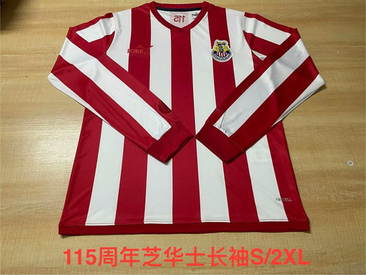Retro Chivas (Guadalajara ) Long 115 Year Home Football Jersey