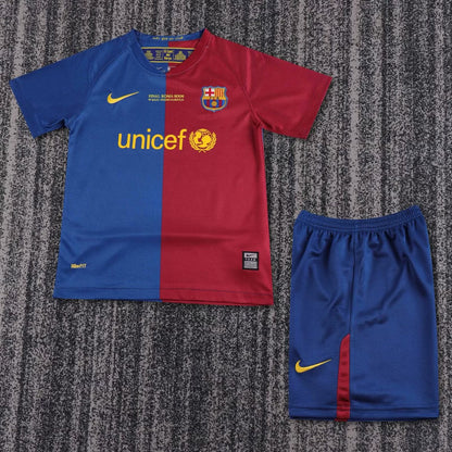 Retro Barcelona Home Kids (带小英文) 2008/2009
