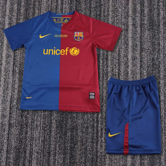 Retro Barcelona Home Kids (带小英文) 2008/2009