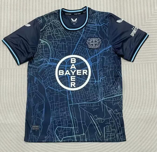 Bayer Leverkusen City Map Version Fans Football Jersey 2023/2024