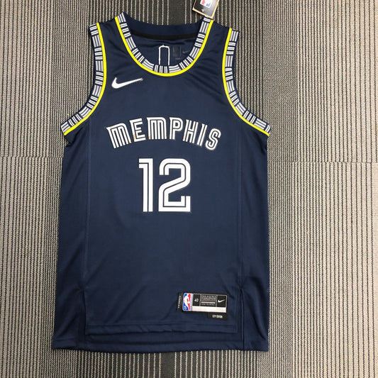 Memphis Grizzlies City Edition Black #12 MORANT NBA Jerseys 2022