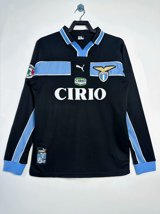 Retro Lazio Away Long Football Jersey 1998